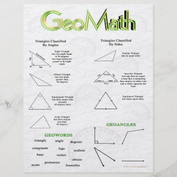 Student Copy Geomath Flyer by Firecrackinmama at Zazzle