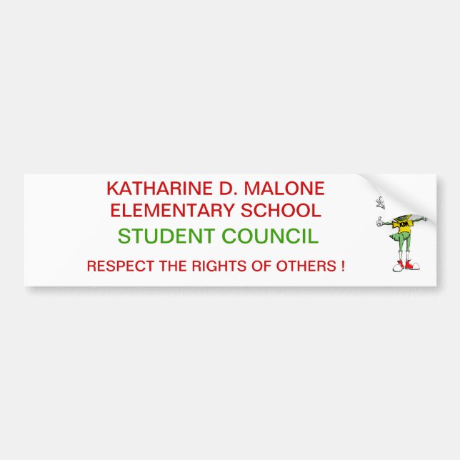 Student Council Bumper Sticker (Front)