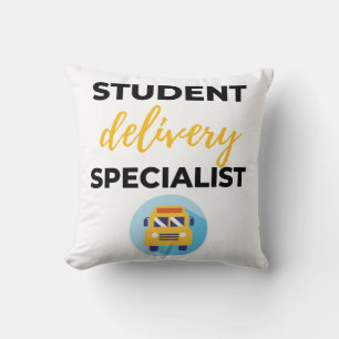 Student Delivery Specialist bl Throw Pillow