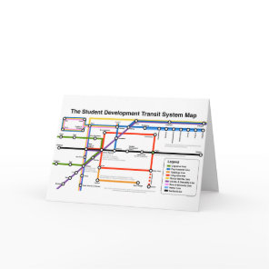 Student Development Transit System Map Card