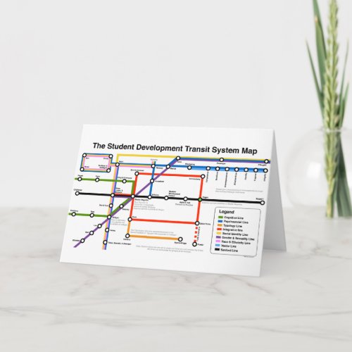 Student Development Transit System Map Card