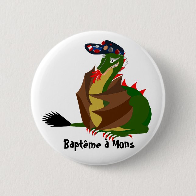 Student dragon in Mons Button (Front)