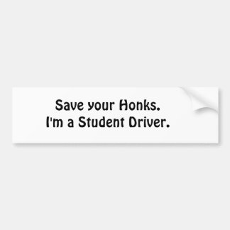 Student Driver Bumper Sticker
