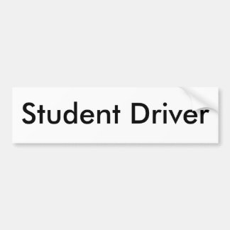 Student Driver Bumper Sticker