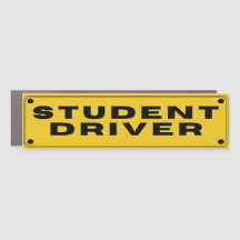 Student Driver Car Exterior Magnet