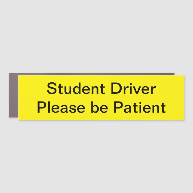 Student Driver Car Magnet (Front)