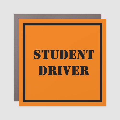 Student Driver Car Magnet _ HAMbyWG