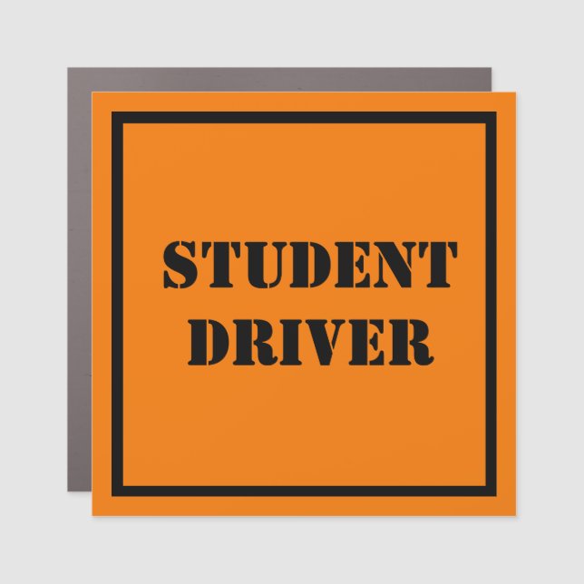 Student Driver Car Magnet - HAMbyWG (Front)