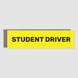 Student Driver Car Sticker  Magnet