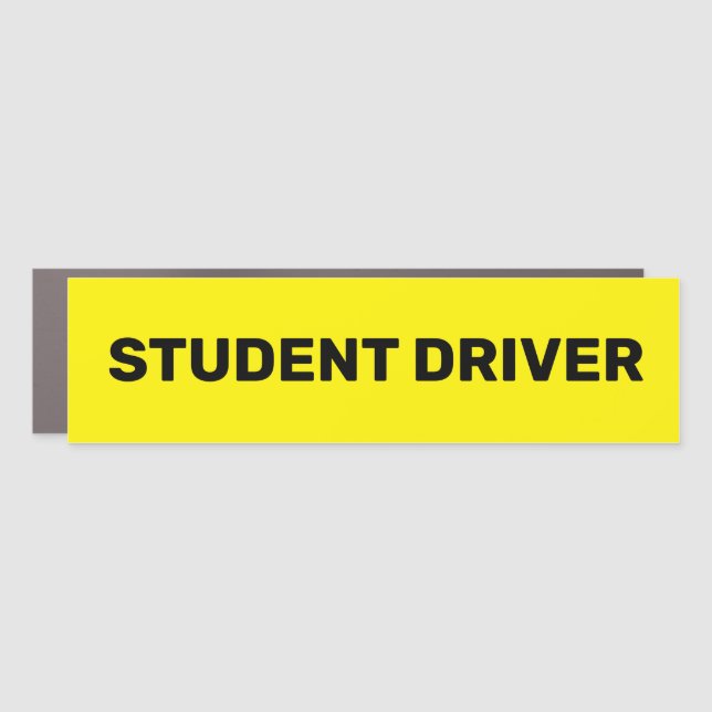 Student Driver Car Sticker  Magnet (Front)