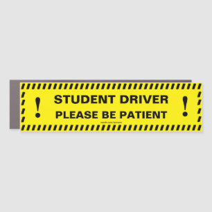 STUDENT Driver Custom Car Magnet v2