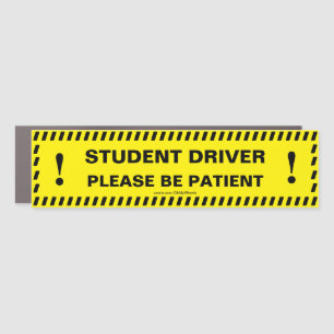 STUDENT Driver Custom Car Magnet v2