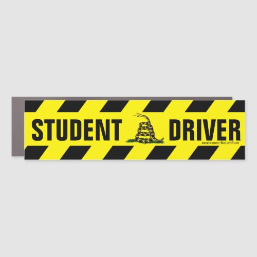 Student Driver Dont Tread On Me Car Magnet