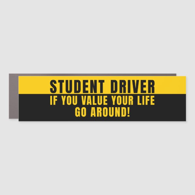 Student Driver Go Around Car Magnet (Front)