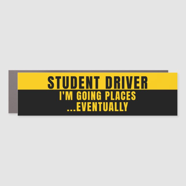 Student Driver Going Places Car Magnet (Front)
