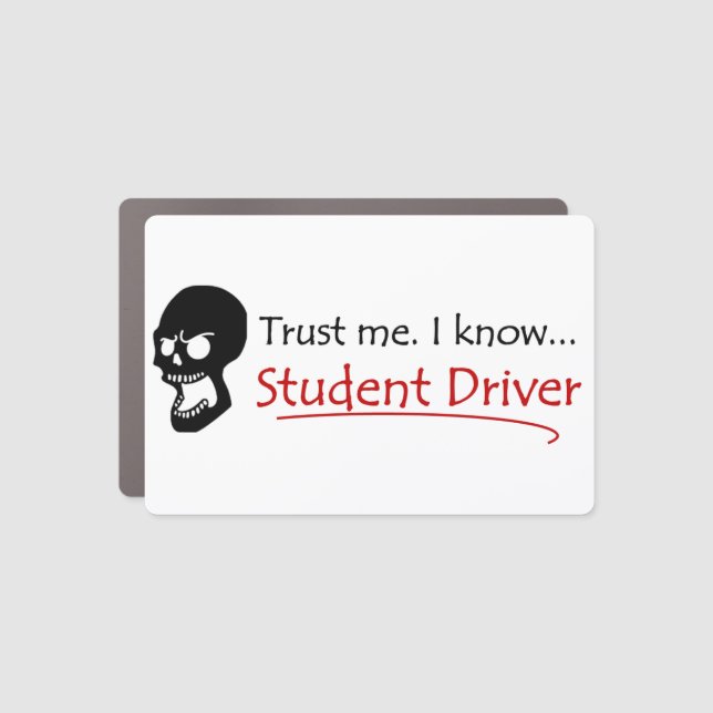 Student Driver Humor Car Magnet (Front)