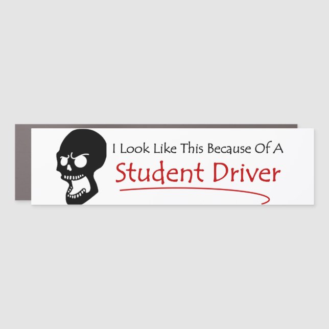 Student Driver Humor Car Magnet (Front)