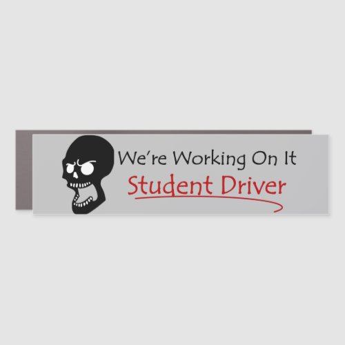 Student Driver Humor Car Magnet