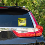 Student Driver Patient Warning Stripe Education Window Cling