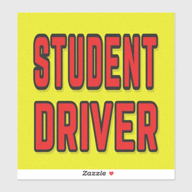 Student Driver Sticker (Sheet)
