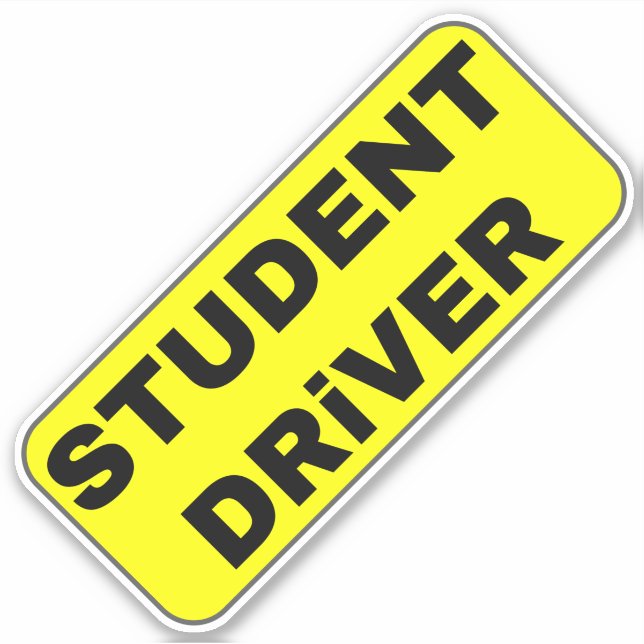 Student Driver Sticker (Front)