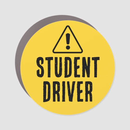 Student Driver Warning Triangle Drivers Education Car Magnet