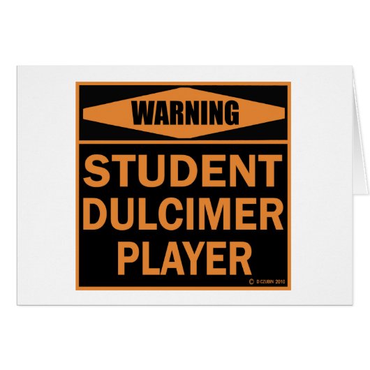 Student Dulcimer Player Cards (Front Horizontal)