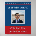 Student Election Campaign With Photo Poster at Zazzle