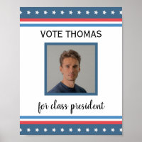 student election campaign with photo USA