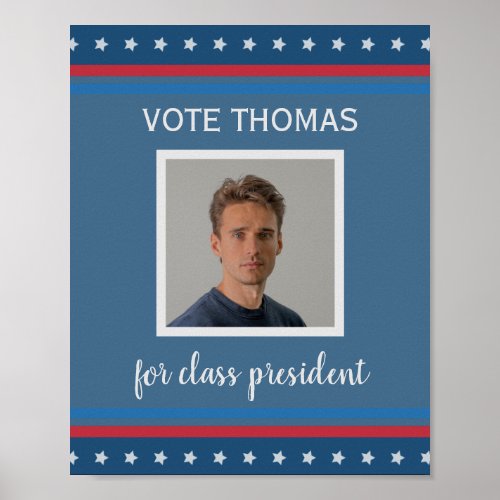 student election campaign with photo USA Poster