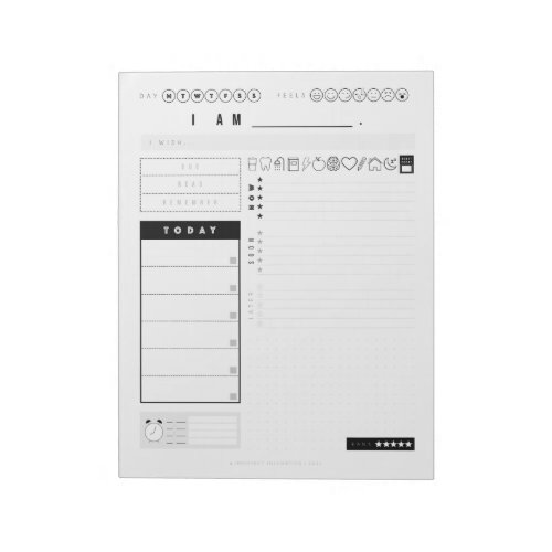 STUDENT I AM Planner Notepad  ADHD Kid Planner