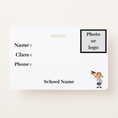 Student identity badge