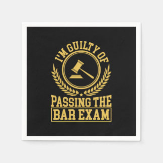 Student Is Guilty Of Passing The Bar Exam Napkins