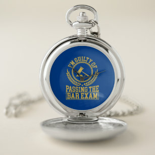 Student Is Guilty Of Passing The Bar Exam Pocket Watch
