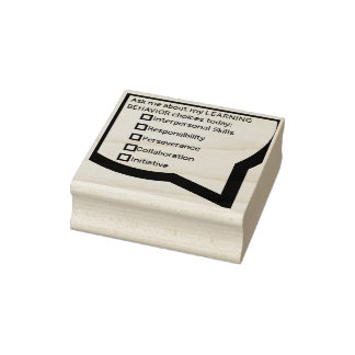 Student Learning Behaviors Rubber Stamp