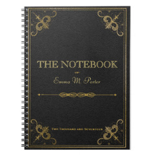 Student Leather Book School Notebook