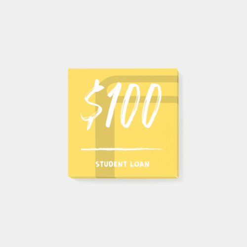 Student Loan 100 Post_it Notes