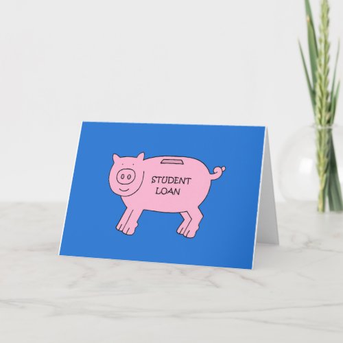 Student Loan Piggybank Card