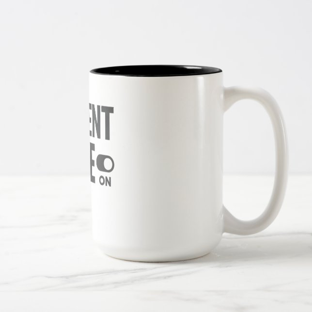 Student Mode On – Funny Study Motivation Two-Tone Coffee Mug (Right)