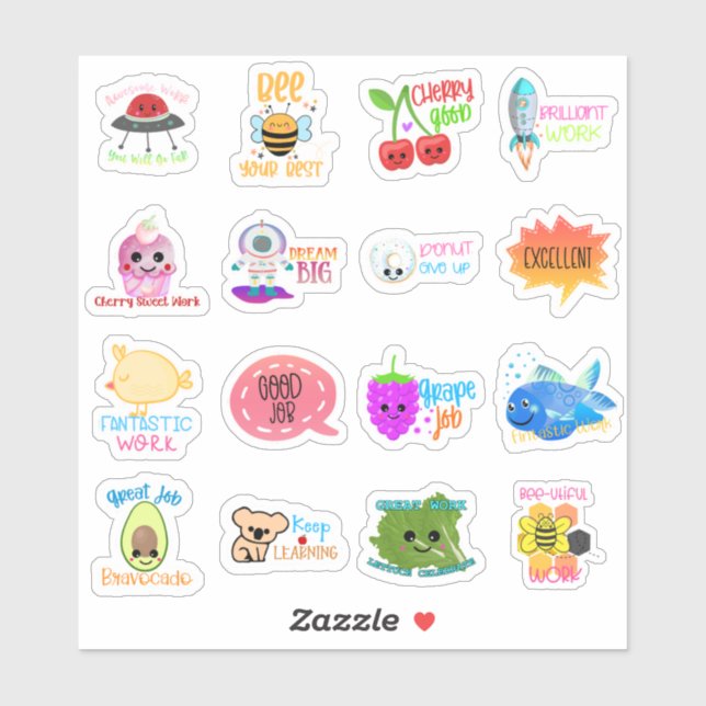Student Motivational Sticker (Sheet)