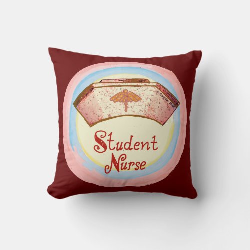 Student Nurse Cap  pillow