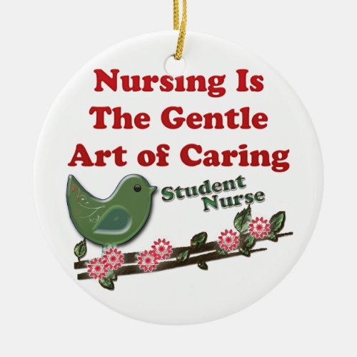 Student Nurse Ceramic Ornament