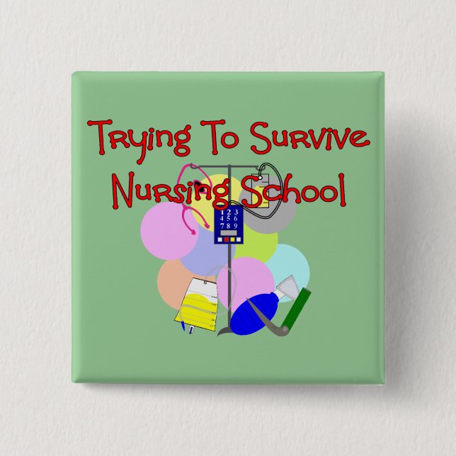 Student Nurse gifts Button (Front)