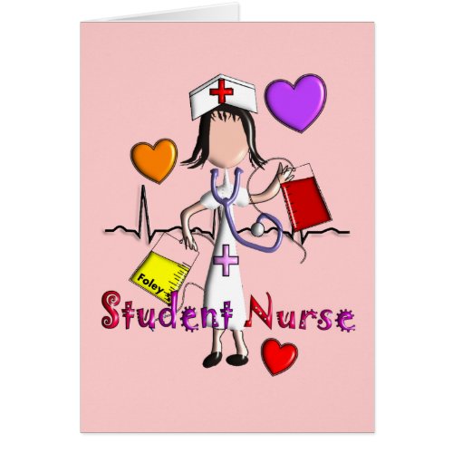 Student Nurse Gifts Embossed Style Graphics