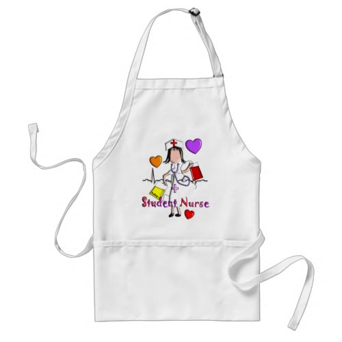 Student Nurse Gifts Embossed Style Graphics Adult Apron