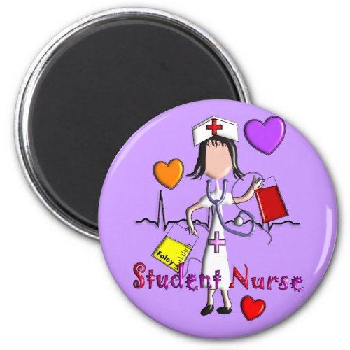 Student Nurse Gifts Embossed Style Graphics Magnet