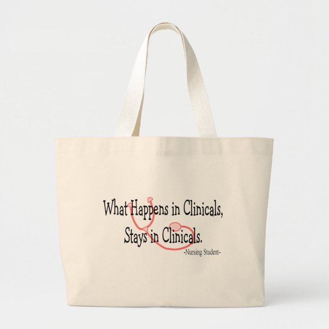 Student Nurse gifts Large Tote Bag (Front)