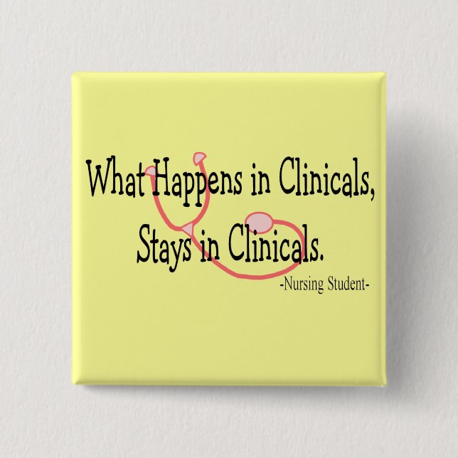 Student Nurse gifts Pinback Button (Front)