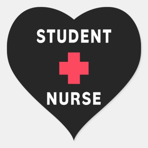 Student Nurse Heart Sticker