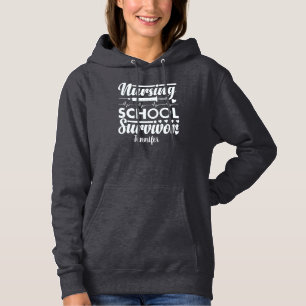 Student Nurse Personalized Dark Gray Hoodie